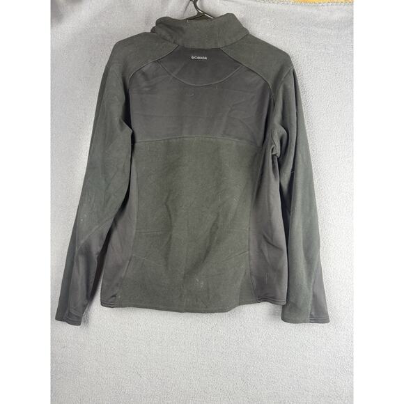 Columbia Sweater Large Adult Black Fleece Titanium Pullover Half Zip Womens L - Picture 6 of 9
